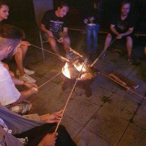 Sommer Musikverein Grafenrheinfeld Dirigent Abschluss Saisonabschluss Regen Lagerfeuer Rafeld Sbo Orchester